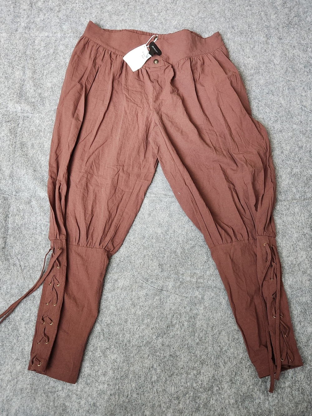 NWT Runcati Medieval Costume Pants Men's 2XL Brown Renaissance Viking Pirate